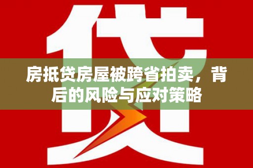 乳山房抵贷房屋被跨省拍卖，背后的风险与应对策略